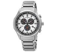 Citizen Eco-Drive Chronograph White Dial 100M Men's Watch AT2530-85A