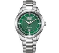 Citizen Eco-Drive Day-Date AW0151-85X - Man - 40 mm - Analogue - Quartz - Mineral Glass Green 20 mm