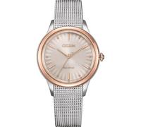 Citizen Women's Analogue Eco-Drive Watch with Stainless Steel Strap EM1156-80X