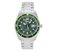 Citizen Eco-Drive Marine AW1880-55X - Man - 43 mm - Analogue - Quartz - Mineral Glass Green 22 mm