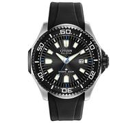 Citizen Eco-Drive Men's Dive Black Silicone Strap Watch