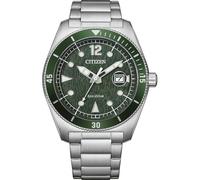 Citizen Eco-Drive Marine AW1880-55X - Man - 43 mm - Analogue - Quartz - Mineral Glass Green 22 mm