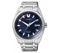 Citizen Eco-Drive Titanium Blue Dial Dress 100M AW1240-57L Men's Watch