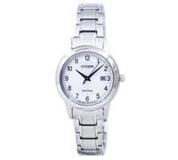 Citizen Eco-Drive White and Silver Dial FE1081-59B 30M Women's Ladies Watch