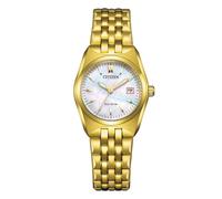 Citizen Eco-Drive Women's Mother Of Pearl Dial & Gold Tone Bracelet Watch