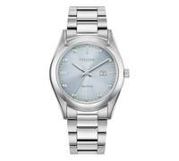 Citizen Eco-Drive Women's Watch, Blue Dial, 33mm, EW2700-54L | Eco-Drive Solar Powered, Sapphire Crystal, Fold-Over Clasp, Stainless Steel Bracelet, 16mm, Stainless Steel Case