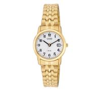 Citizen Eco-Drive Women's Watch, White Dial, 25mm, EW2152-91A | Eco-Drive Solar Powered, 50m Water Resistant, Mineral Crystal, Expansion Band, Stainless Steel Bracelet, 14mm