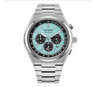 Citizen Eco-Drive Zenshin Chronograph Blue Dial & Titanium Bracelet Watch