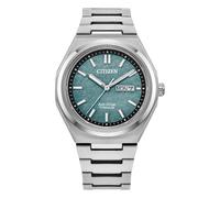 Citizen Eco-Drive Zenshin Super Titanium Men's Textured Green Dial Bracelet Watch