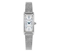 Citizen Ladies Fio Eco-Drive White Rectangular Dial Mesh Bracelet Watch EG7120-51A