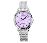 Citizen Elegance Stainless Steel Pink Dial Solar EM0411-71X Women's Ladies Watch