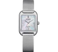 Citizen Em0491-81d Eco-drive Women's Watch - Mother Of Pearl Dial, Steel Mesh Bracelet