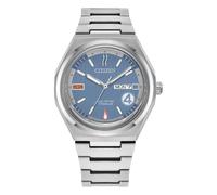 Citizen Fantastic Four Eco-Drive Men's Watch, Blue Dial, 39mm, AW0131-66W | Eco-Drive Solar Powered, Sapphire Crystal, Fold-Over Clasp, Stainless Steel Bracelet, 20mm, Stainless Steel Case