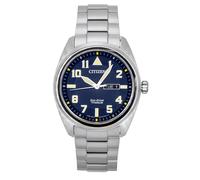 Citizen Garrison Super Titanium Blue Dial Eco Drive BM8560-88L 100M Mens Watch