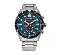Citizen Gents Chronograph Blue Dial Stainless Steel Eco Drive Watch