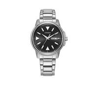 Citizen Gents Eco-Drive Day/Date Bracelet, Black, Men Black