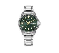 Citizen Gents Eco-Drive Day/Date Bracelet, Green, Men Green