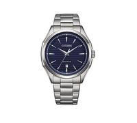 Citizen Gents Ring Solar Eco-Drive Bracelet Strap Watch, Navy, Men Navy