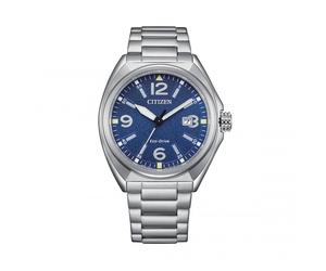 Citizen Gents Sport Military Blue Dial Stainless Steel Eco Drive Watch