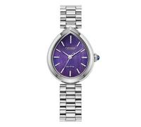 Citizen L Eco-Drive Purple Pear Shaped Dial & Stainless Steel Watch