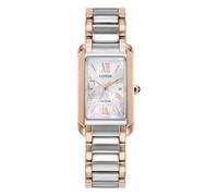 Citizen L Eco-Drive Women's Rectangle Two Tone Bracelet Watch