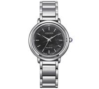 Citizen L Em1100-84h Women's Eco-drive Watch - 31mm Black Mother Of Pearl Dial, Stainless Steel Bracelet Product