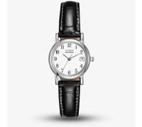 Citizen Ladies Black Leather Strap Watch EW1270-06A