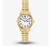 Citizen Ladies Corso Gold Tone Expandable Bracelet Watch EW3152-95A