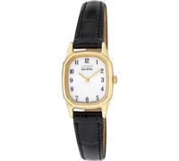 Citizen Ladies Eco-Drive Gold Tone Black Strap Watch
