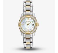 Citizen Ladies Regent Two-Tone Diamond Mother Of Pearl Dial Watch EW1824-57D