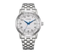 Citizen Men Analogue Automatic Watch | Mechanical, manual winding required, crystal glass, 5 bar waterproof, 40 hours power reserve, stainless steel strap