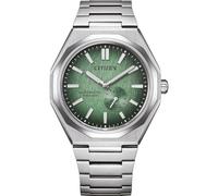 CITIZEN NK5020 Zenshin 60 Super Titanium Automatic Men's Watch with Titanium Link Strap and Sapphire Glass, green
