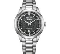 Citizen AW0151-85X Eco-Drive Men's Solar Stainless Steel Watch Silver with Black Dial