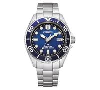 Citizen Men Analogue Eco-Drive Watch Promaster Dive | Eco-Drive solar, no battery required, sapphire glass, 20 bar waterproof, 180 days power reserve, date, stainless steel strap