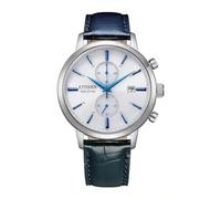 Citizen Men Chronograph Eco-Drive Watch with Leather Strap CA7069-16A