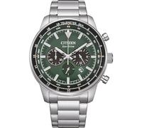 Citizen Eco-Drive Chronograph Green Dial 100M Men's Watch CA4500-91X