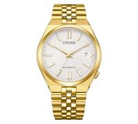 Citizen Men's Analogue Automatic Watch Tsuyosa 60 | Sapphire glass, silver dial, automatic movement, date magnifying glass, display base, stainless steel strap, 5 ATM