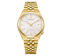 Citizen Men's Analogue Automatic Watch Tsuyosa 60 | Sapphire glass, silver dial, viewing base, date magnifying glass, stainless steel strap, 5 ATM