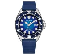 Citizen BN0267-04L Promaster Marine Eco-Drive Men's Solar Watch 40mm | Blue dial, sapphire crystal, blue silicone strap, 20 ATM, screw-down crown and clockwise bezel