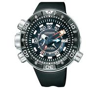 Citizen Men's Analogue Eco-Drive Watch with a Silicone Band Promaster Marine