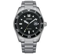 Citizen Men's Black Dial Stainless Steel Bracelet Watch