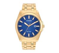 Citizen Men's Bracelet Watch, Blue, 41MM, BM7532-54L | Eco-Drive Solar Powered, Sapphire Crystal, 100M Water Resistant, Gold Tone Stainless Steel Bracelet