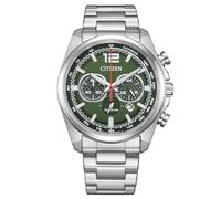 Citizen Eco-Drive Chronograph Green Dial 100M Men's Watch CA4640-50X