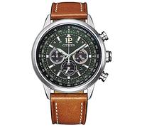 Citizen Men's Chronograph Japanese Quartz Watch with Leather Strap CA4470-15X