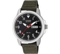 Citizen Men's Eco-Drive Analogue Green Canvas Strap Watch