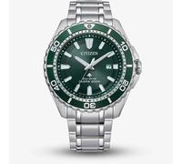 Citizen Mens Promaster Diver Eco-Drive Green Dial Watch BN0199-53X