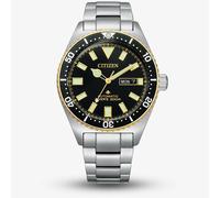 Citizen Mens Promaster Stainless Steel Black Dial Watch NY0125-83E