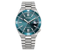 Citizen Men's Watch Tsuyosa Shore Automatic with Stainless Steel Strap and Sapphire Glass 10 ATM, turquoise, Bracelet