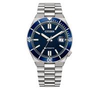 Citizen NJ0230-59L Men's Automatic Stainless Steel Silver Case Blue Dial Watch