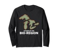 Citizen of The Bio-Region Lakes Map Long Sleeve T-Shirt